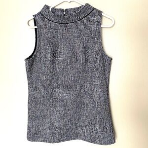 Ann Taylor Sleeveless Black & Multicolor Top size M